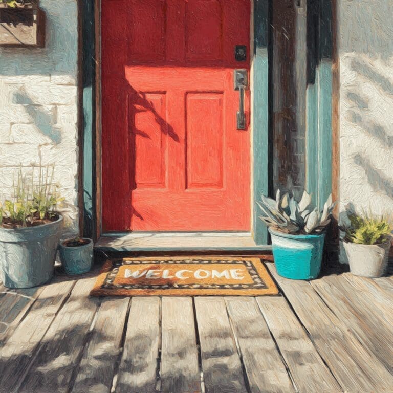 painted red door - chilliwack - abbotsford - fraser valley